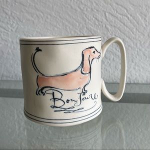 ANTHROPOLOGIE BONJOUR Doxi Dachshund MUG